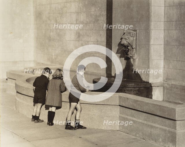 Interested children, 1930s. Creator: AJ Wales.
