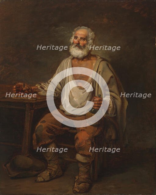 Man Drinking Wine, 1822. Creator: Alexander Lauréus.