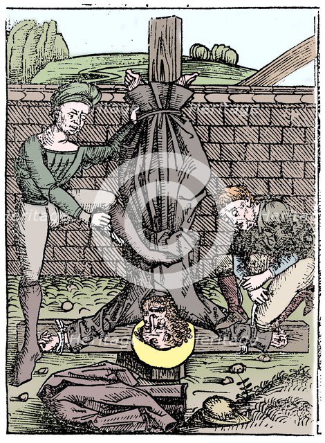 Martyrdom of St Peter, Rome, c64 (1493). Artist: Unknown.