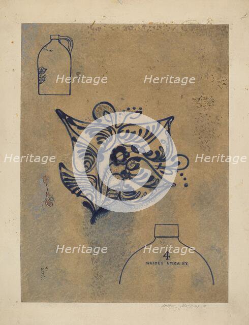 Jug, c. 1937. Creator: Arthur Matthews.