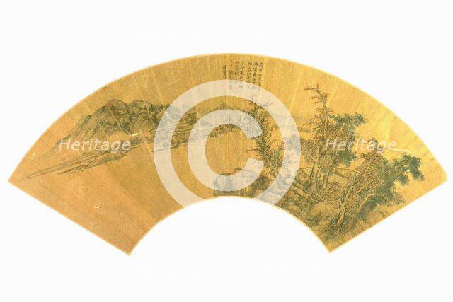 Red maples and white cranes, c1620-1658. Creator: Xiang Shengmo.