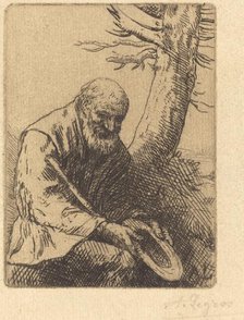 Beggar with Hat in Hand (Mendiant avec son chapeau a la main). Creator: Alphonse Legros.