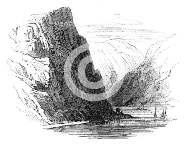 The Rhine: the Lurleiberg, 1864. Creator: Unknown.