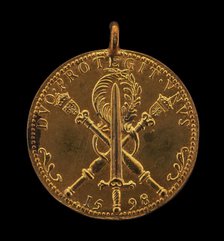Royal Emblem [reverse], 1598. Creator: Conrad Bloc.