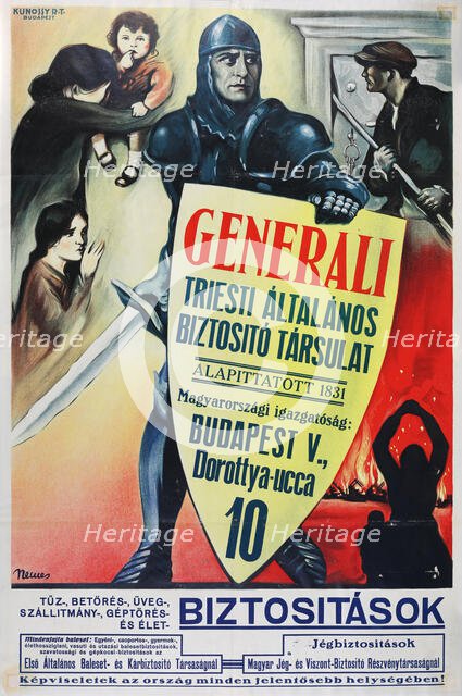Assicurazioni Generali, 1925. Creator: Nemes, György (1905-1938).