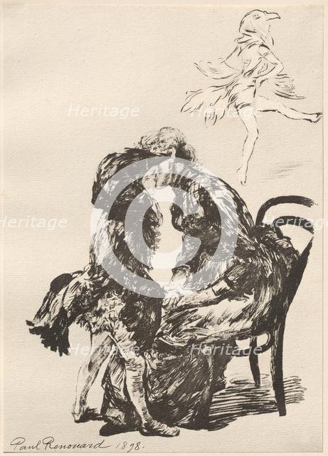 Avant Le Ballet, 1898. Creator: Charles Paul Renouard (French, 1845-1924); Imprimerie Champenois.