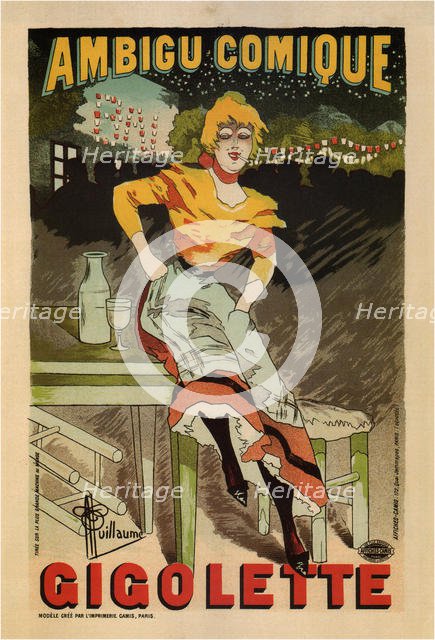 Ambigu Comique, Gigolette, 1896. Artist: Guillaume, Albert (1873-1942)