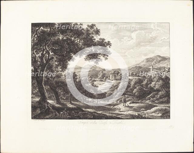 Tempio della Tosse a Tivoli, 1793. Creator: Albert Christoph Dies.