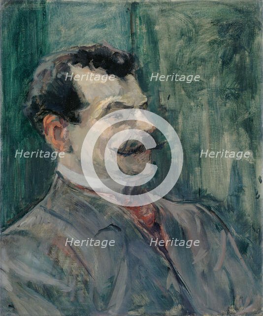 Portrait of André Rivoire, ca 1901. Creator: Toulouse-Lautrec, Henri, de (1864-1901).