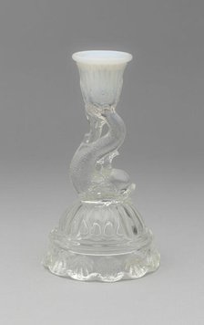 Candlestick, 1850/70. Creator: Boston and Sandwich Glass Company.