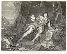 The actor David Garrick in the role of Richard III, 1746. Artist: William Hogarth