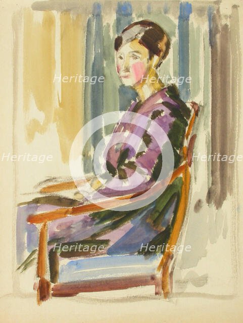 Sketch for a Portrait, c1910s. Creator: Verner Thome.