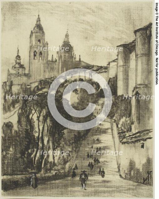 Segovia from the Corner Tower, c. 1903. Creator: Joseph J Pennell.