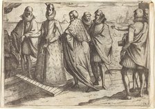 Embarkation at Genoa [recto], 1612. Creator: Jacques Callot.