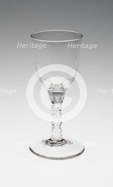 Wine Glass, England, c. 1775/98. Creator: Unknown.