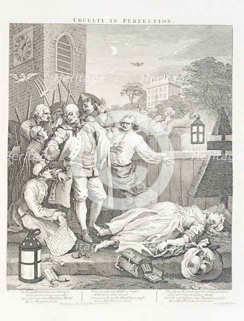 'Cruelty in Perfection', 1751. Artist: Unknown