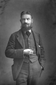 George Bernard Shaw (1856-1950) Irish dramatist, critic and Fabian, 1890-1894. Artist: Unknown