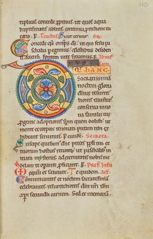 Decorated Initial D; Stammheim Missal, probably 1170s. Creator: Unknown.