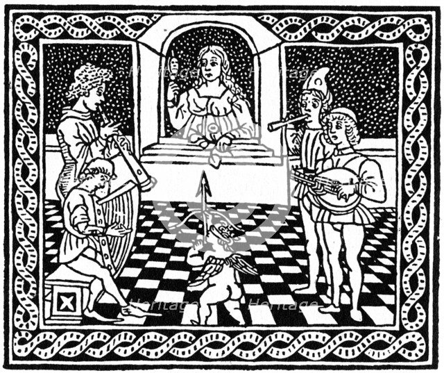 Venetian woodcut, c1500 (1964).  Artist: Anon