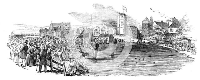 Opening of the Maidstone Branch Railway, 1844. Creator: Unknown.