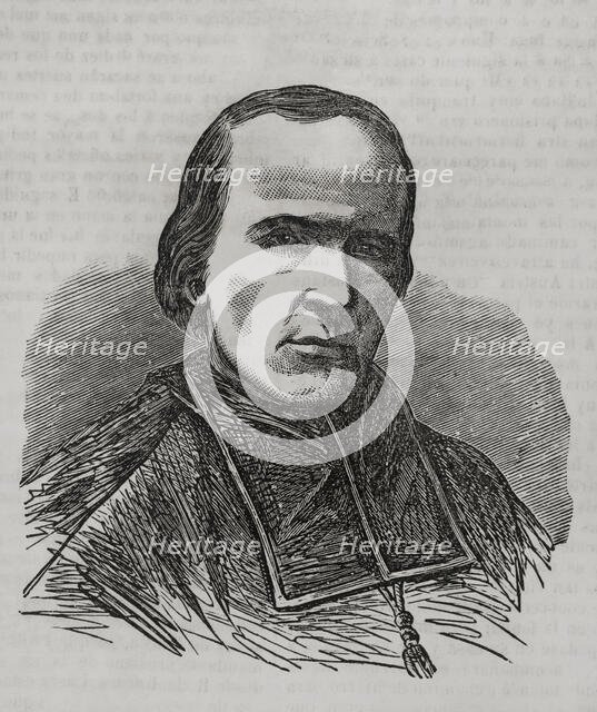 Georges Darboy (1813-1871), Catholic priest, bishop of Nancy, archbishop of Paris, 1871.  Creator: Unknown.