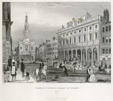 The Strand, Westminster, London, mid 19th century. Artist: Unknown.