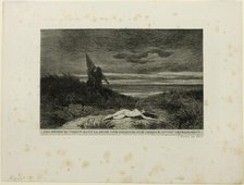 The Werewolf, c. 1867. Creators: Félicien Rops, Edmond de Scham.