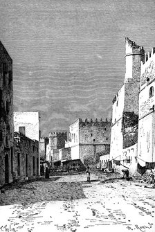 Leonec Street, Sfakes, North Africa, 1895.Artist: Taylor