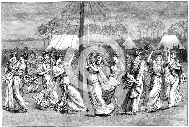 May Day festivities, 1891. Artist: Unknown