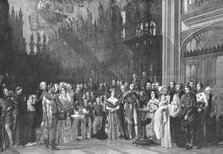 'The Christening of H.R.H. The Prince of Wales in St. George's Chapel, Windsor Castle...', 1842. Creator: George Hayter.