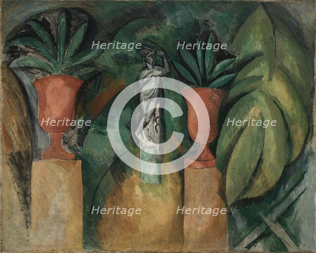 Statue with two vases (La Statue aux deux vases), 1908. Creator: Dufy, Raoul (1877-1953).