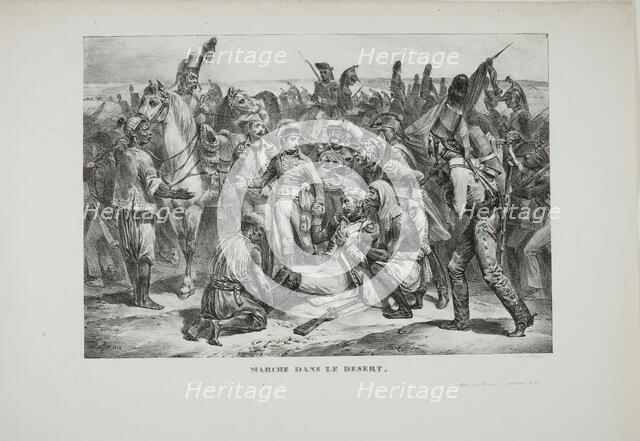 Desert March, 1826. Creator: Auguste Raffet.