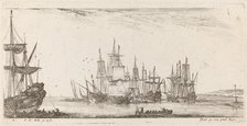 Group of Ships, 1644. Creator: Stefano della Bella.