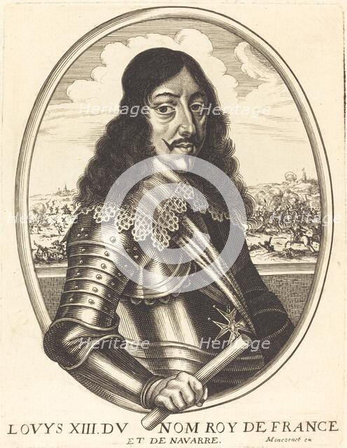 Louis XIII, King of France. Creator: Balthasar Moncornet.