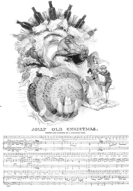 Jolly Old Christmas, 1844. Creator: Smyth.