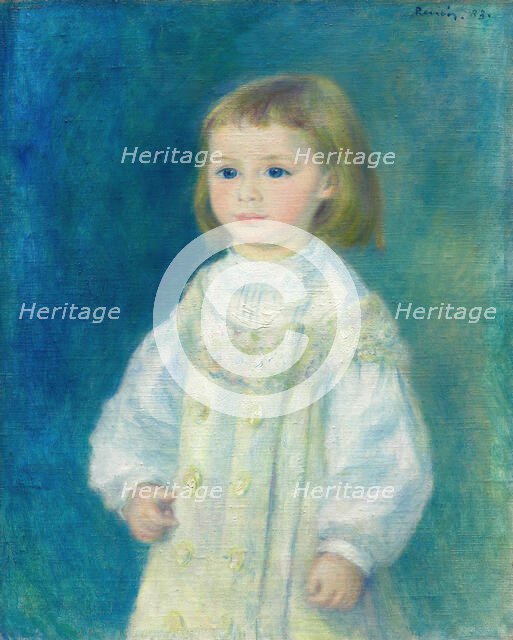 Lucie Berard (Child in White), 1883. Creator: Pierre-Auguste Renoir.