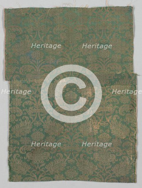 Two Lengths of Textile, 1500s. Creator: Unknown.