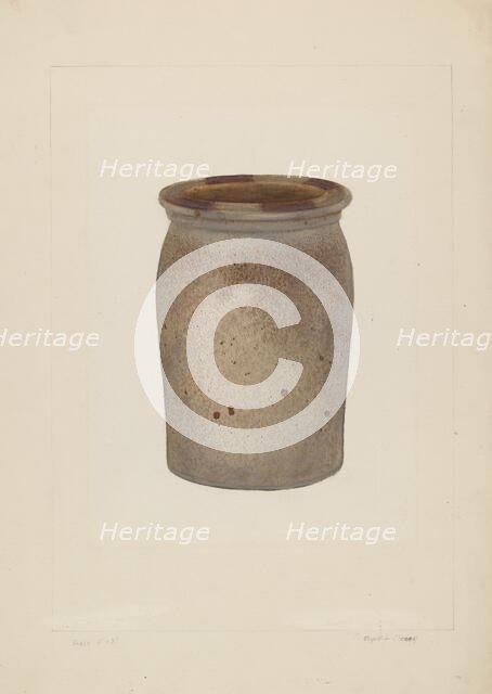 Preserving Jar, c. 1937. Creator: Clyde L. Cheney.