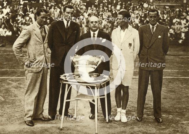 Great Britain wins the Davis Cup tennis championship, Paris, 30 July 1933, (1935). Creator: Unknown.