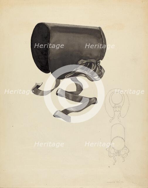 Bonnet, c. 1940. Creator: Roberta Spicer.