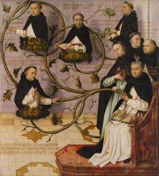 Lineage of the Dominican Order, 1501. Creators: Hans Holbein the Elder, Jesus Christ