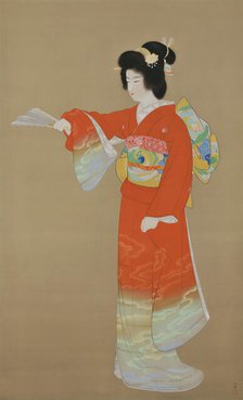 Jo-no-mai (Dance Performed in Noh Play), 1936. Creator: Shoen, Uemura (1875-1949).