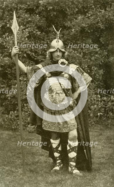 'Represents King Arthur Wearing  Costume of British Chieftain, Sixth Century AD.', 1924 Creator: Herbert Norris.