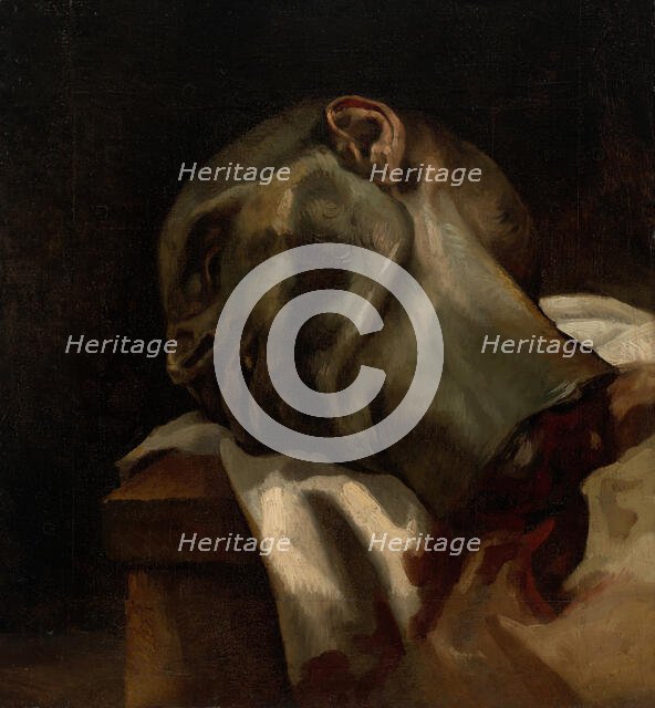 Head of a Guillotined Man, 1818/19. Creator: Theodore Gericault.