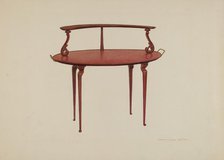 Serving Table, c. 1938. Creator: Edward L Loper.