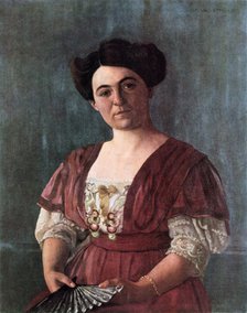'Portrait of Mme Haasen,' 1908.  Artist: Félix Vallotton