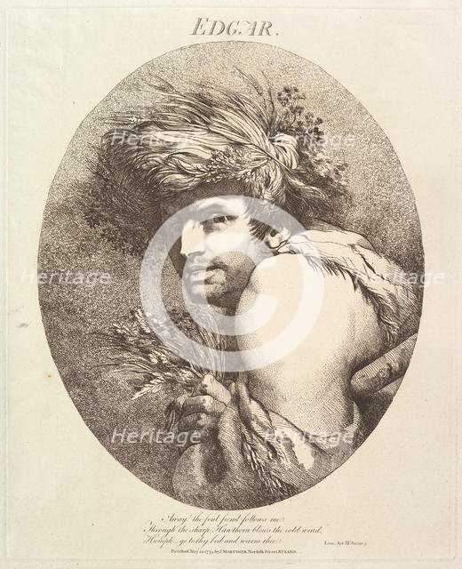 Edgar (Twelve Characters from Shakespeare), May 20, 1775. Creator: John Hamilton Mortimer.