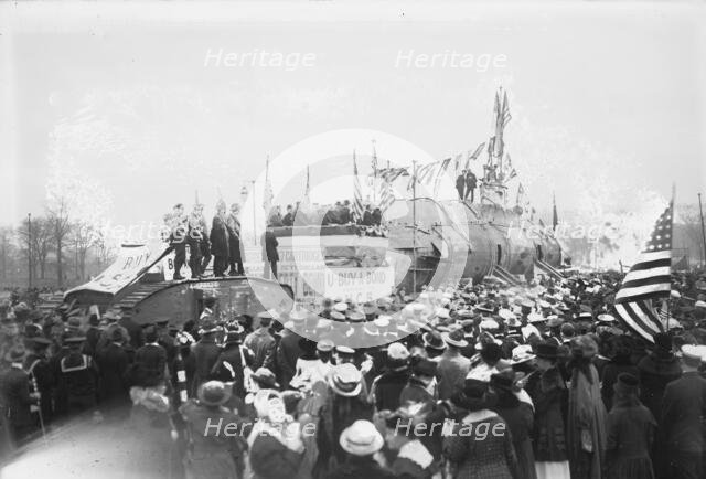 Liberty Loan procession in Central Park, 25 Oct 1917. Creator: Bain News Service.