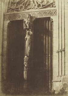 Amiens, Northern Façade of the Transept, 1852. Creator: Henri Le Secq (French, 1818-1882).