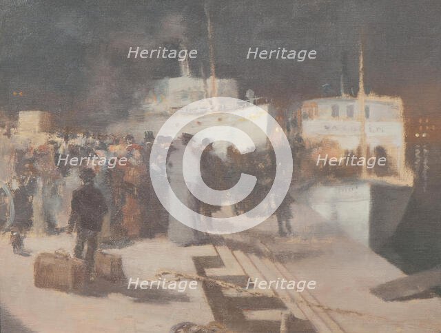 The Departure of the Ship, late 19th-early 20th century. Creator: William Blair Bruce.